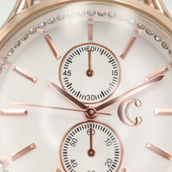 2x Charming Charlie Women's Watches Metal Mesh Faux Leather w New Battery - Picture 5 of 15